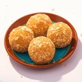 Exquisite Amaranth laddu, a nutritious Indian sweet delicacy.