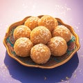 Exquisite Amaranth laddu, a nutritious Indian sweet delicacy.