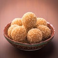 Exquisite Amaranth laddu, a nutritious Indian sweet delicacy.
