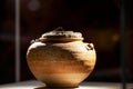 An exquisite ancient Chinese clay pot