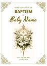 Sacred Welcome: Invitation to a Baptism Celebration Royalty Free Stock Photo