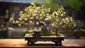 the exquisite beauty of a bonsai apple tree