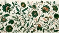 Exquisite botanical design with traditional rococo scrollwork and fine detailing. Royalty Free Stock Photo