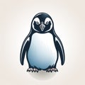 Exquisite Cartoon Penguin Icon On White Background