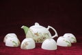 Exquisite ceramic tea set in a shop, China Royalty Free Stock Photo