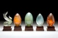 Exquisite Collection of Ornate Decorative Eggs Featuring Various Unique Designs Royalty Free Stock Photo