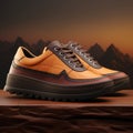 Exquisite Craftsmanship: Masculine Orange Shoe With Hikecore Vibes