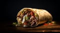 Exquisite Craftsmanship: Mexican Beef Burrito In Stunning 8k Resolution