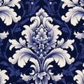 Exquisite Damask Pattern Background With Baroque Exaggeration
