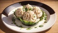 Exquisite Delights A Captivating Snapshot of National Dumpling Day.AI Generated