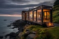 Exquisite Design of a Small House Amidst Stunning Landscapes. AI