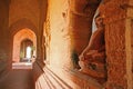 Inside Bagan Buddhist temple Royalty Free Stock Photo