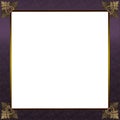 Exquisite gold and royal purple picture or border frame