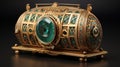 Exquisite Golden Clockwork Eye: A Masterpiece Of Intricate Design