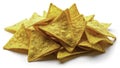 Exquisite Golden Triangular Tortilla Chips A Generative AICreated Feast for the Eyes and Taste Buds Royalty Free Stock Photo
