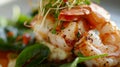 Exquisite Gourmet Seafood Dish Captures the Essence in Close-Up