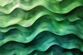 Exquisite graphic green background or wall with waves of texture, high quality, high resolution Royalty Free Stock Photo