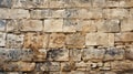 Exquisite high quality design of an antique hand hewn stone wall with rich textures