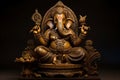 Exquisite Hinduistic sculpture ganesha. Generate Ai Royalty Free Stock Photo