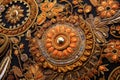 Exquisite Indian Embroidery Displays Intricate Designs Inspired By Ancient Traditions. Generative AI