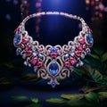 Exquisite Jewelry Collection with Vibrant Gemstones and Captivating Melody Royalty Free Stock Photo