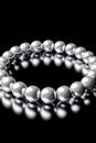 An exquisite natural pearl bead bracelet, a symbol of elegance and sophistication Royalty Free Stock Photo