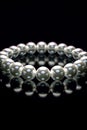 An exquisite natural pearl bead bracelet, a symbol of elegance and sophistication Royalty Free Stock Photo