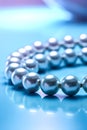 An exquisite natural pearl bead bracelet, a symbol of elegance and sophistication Royalty Free Stock Photo