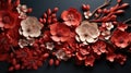 Exquisite Paper Crafted Flowers Celebrating Chinese Spring Festival