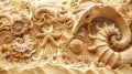 Exquisite sand sculpture artwork detail Royalty Free Stock Photo