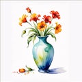 An Exquisite Rendering of a Majestic Vase Adorned in Rich Colors and Intricate Details