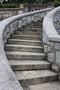 An exquisite stone staircase in the garden