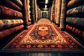 Exquisite Tapestry Capturing the Beauty of Traditional Middle Eastern Carpets. created with Generative AI