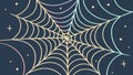Detailed Spider Web with Dew Drops, Nature\'s Intricate Design Vector, vector design Generative AI Royalty Free Stock Photo