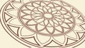 Ornate Layered Circular Geometric Pattern Mandala Vector, vector design Generative AI Royalty Free Stock Photo