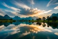 An exquisite view of Maehongson, Thailand, highlighting its layers of mountain forest landscapes and the ever-changing cloudy sky