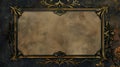 Vintage ornamental frame with intricate golden details on a rustic background. Perfect for classic designs and antique Royalty Free Stock Photo