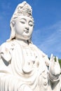 Ceramic Statue of Guanyin at Haw Par Villa, Singapore Royalty Free Stock Photo