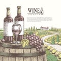 Exquisite winery poster design