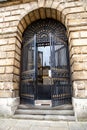 Exquisitely crafted antique metal door