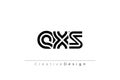 EXS Creative Unique Modern Letter Logo Design Royalty Free Stock Photo