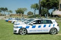 Extended Display of South African Traffic Police Cars Royalty Free Stock Photo