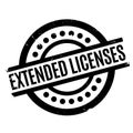 Extended Licenses rubber stamp