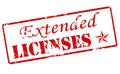 Extended licenses Royalty Free Stock Photo