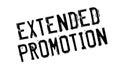 Extended Promotion rubber stamp Royalty Free Stock Photo