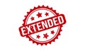 Extended Rubber Stamp. Extended Grunge Stamp Seal Vector Illustration Royalty Free Stock Photo
