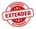 extended stamp. extended round grunge sign.