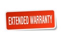 Extended warranty sticker