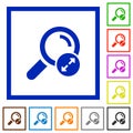 Extending search results flat framed icons