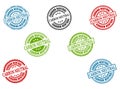 Extensive Carbon Neutral Stamp Collection, Vector Set of Eco-Friendly Grunge Labels Royalty Free Stock Photo